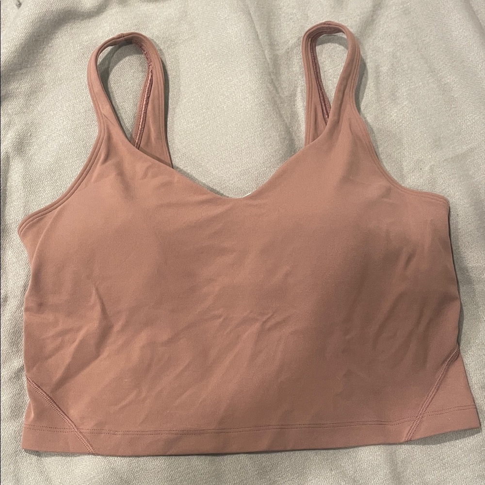lululemon athletica Taupe Brown Align Crop Tank Top